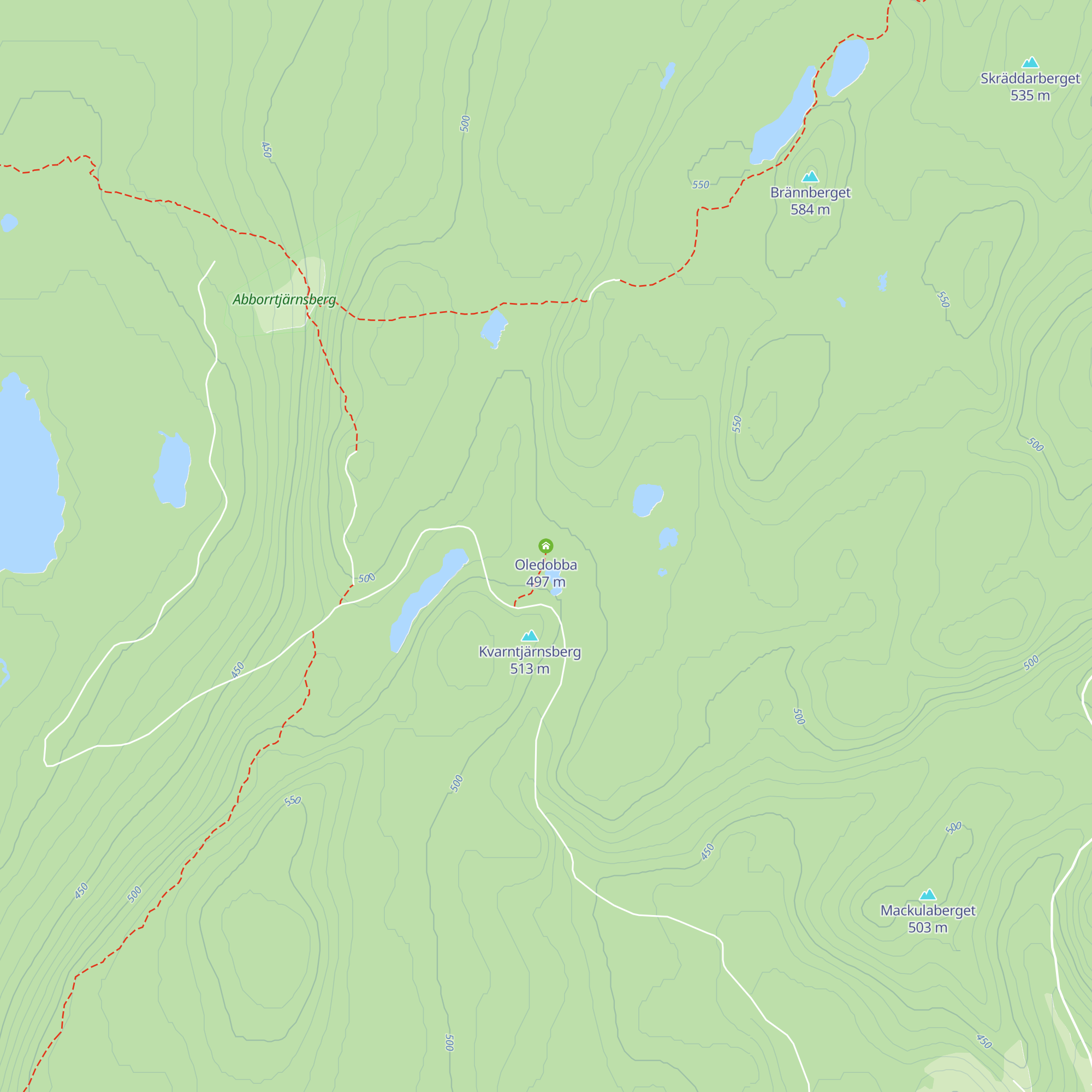 Oledobba map