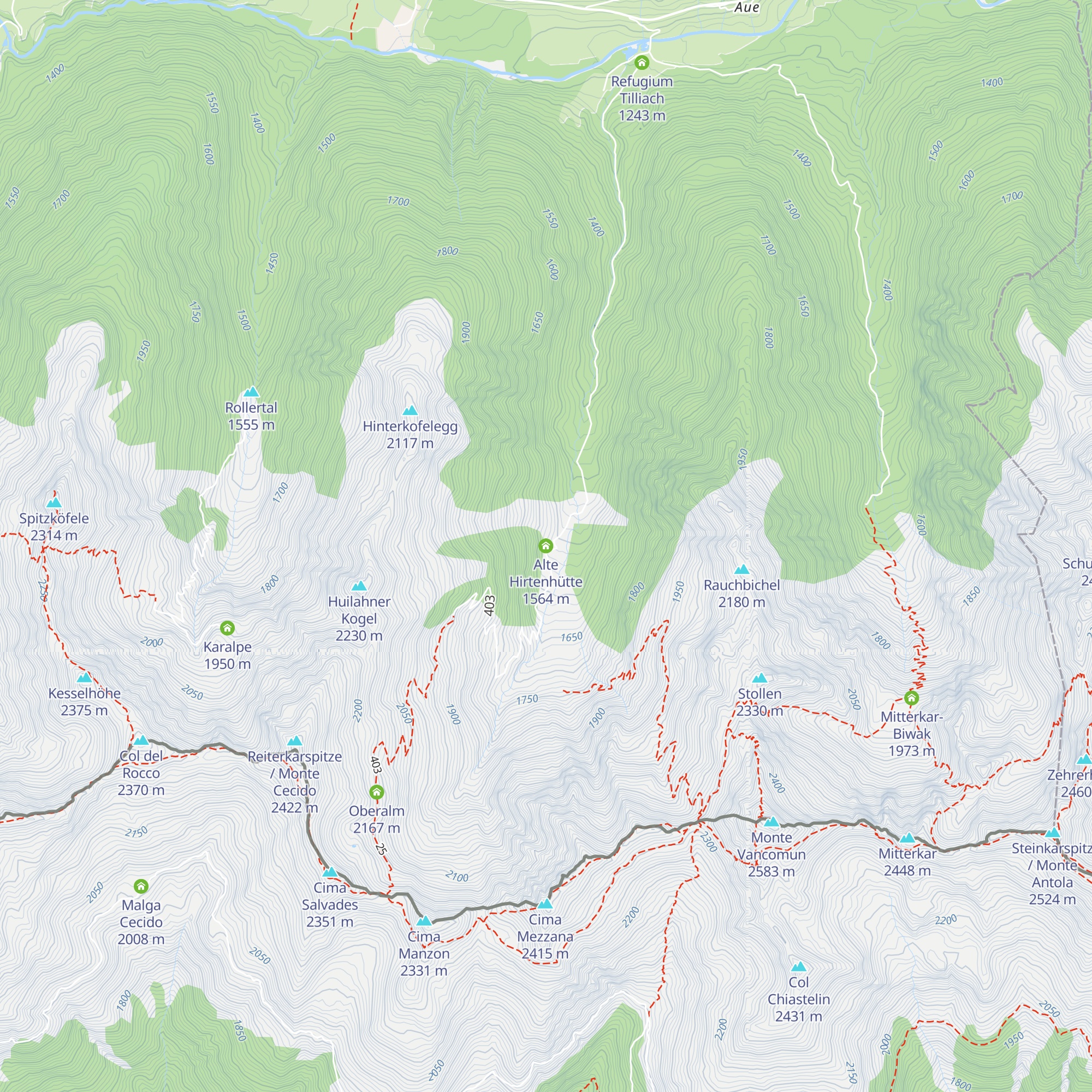 Alte Hirtenhütte map