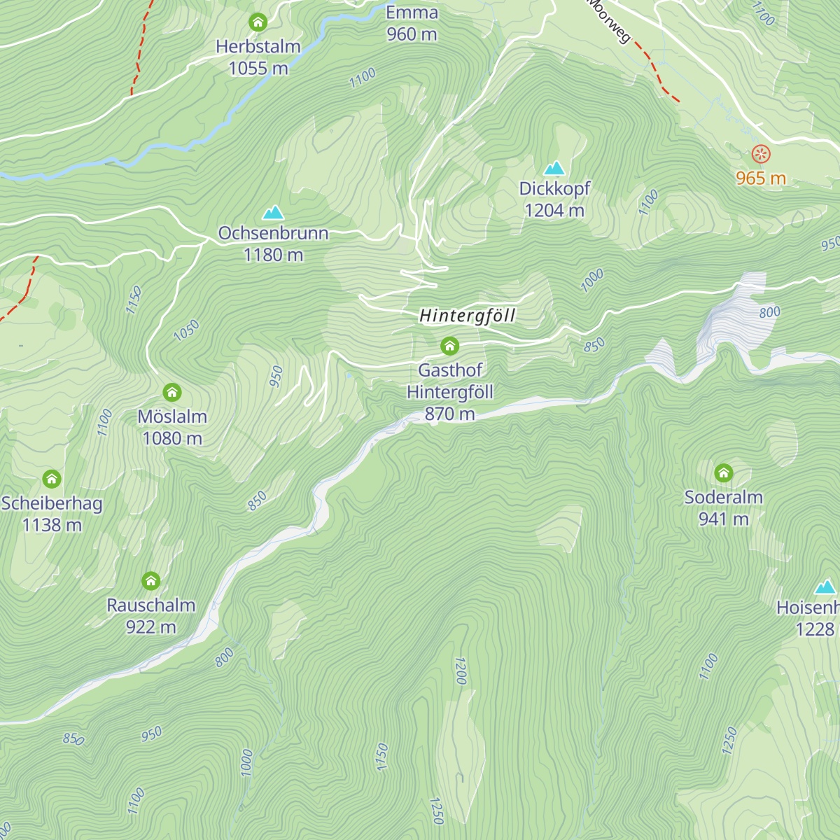 Engstube map