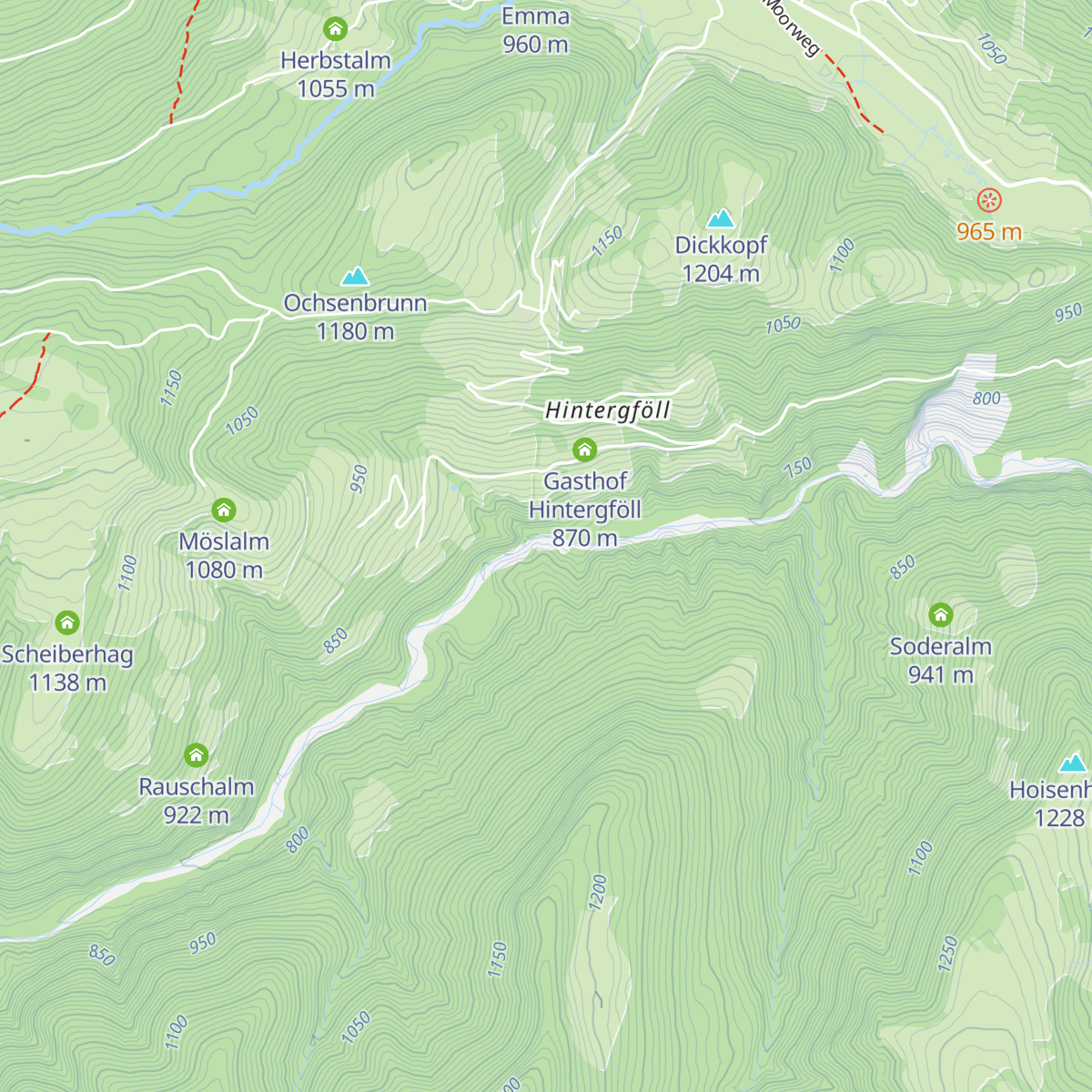 Engstube map