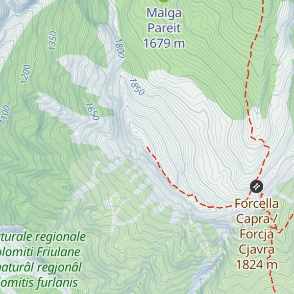 Map of Monte Raut