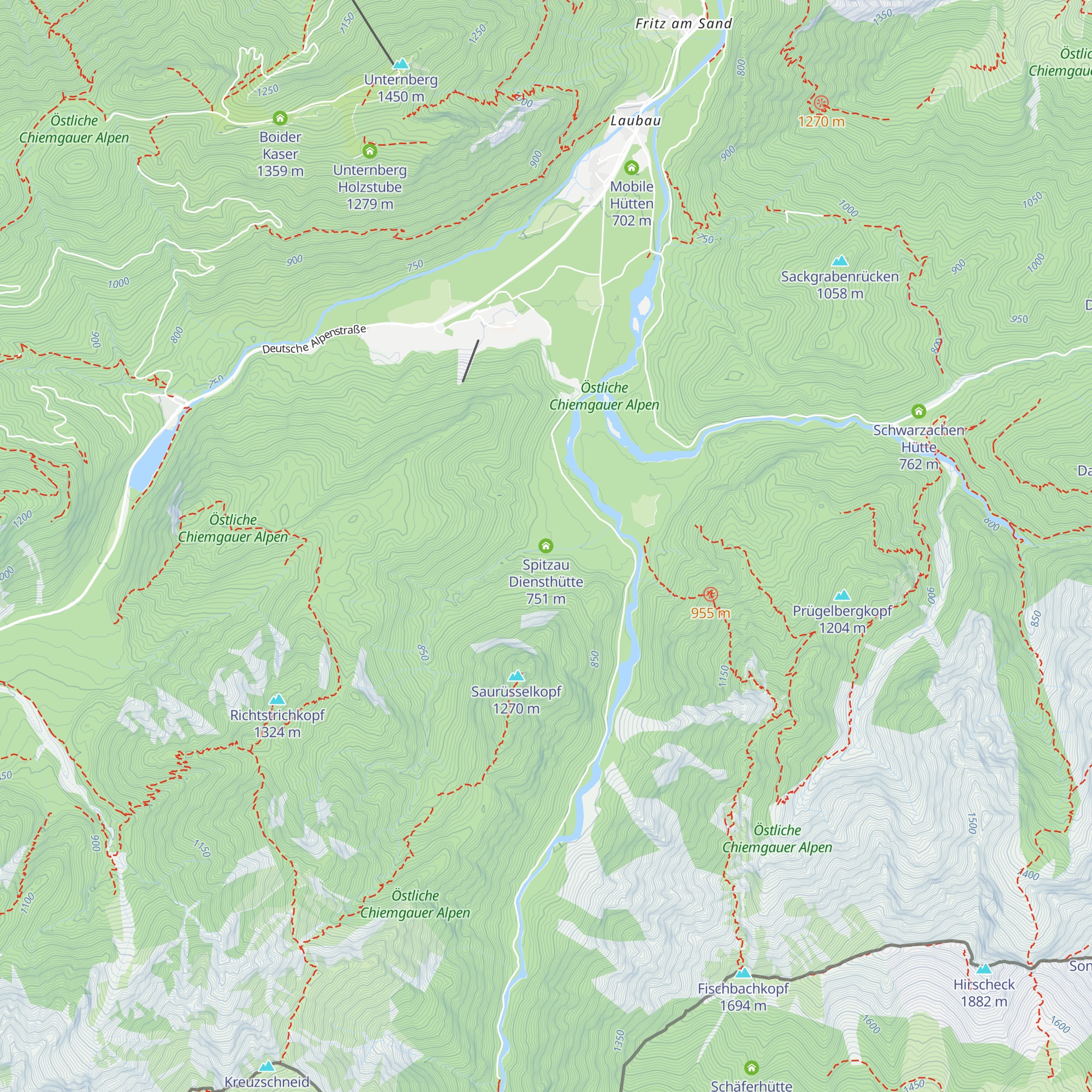 Spitzau Diensthütte map