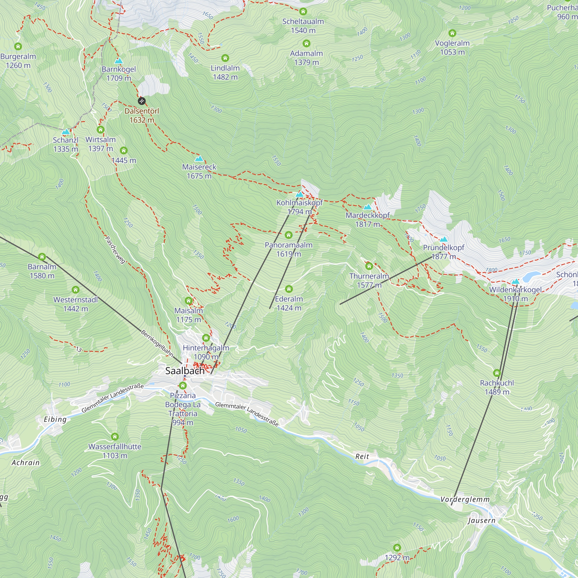 Ederalm map