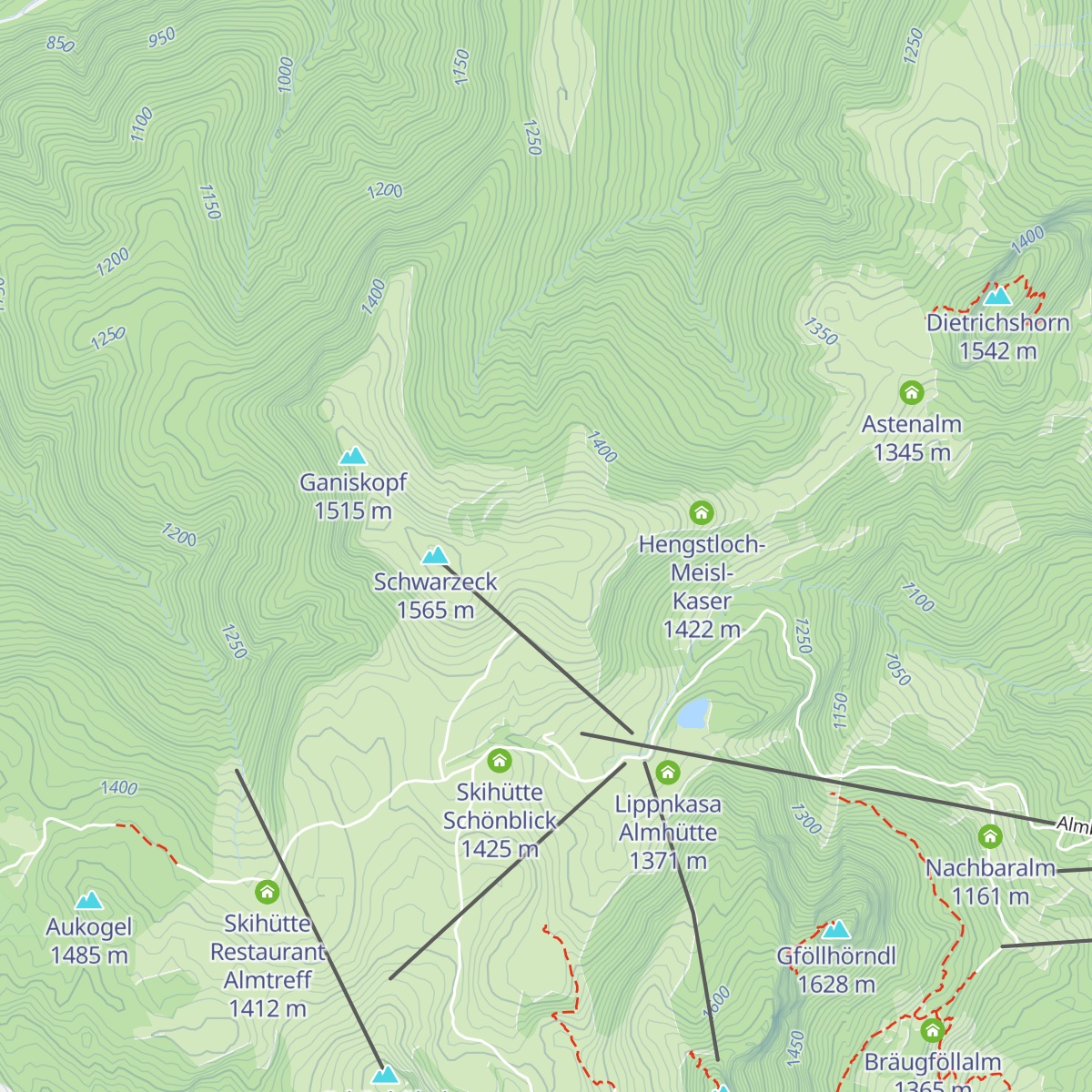 Kechtalm map
