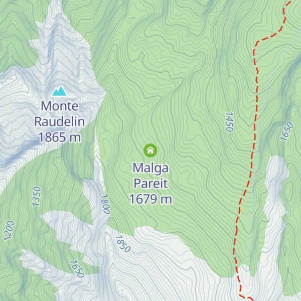 Map of Malga Pareit