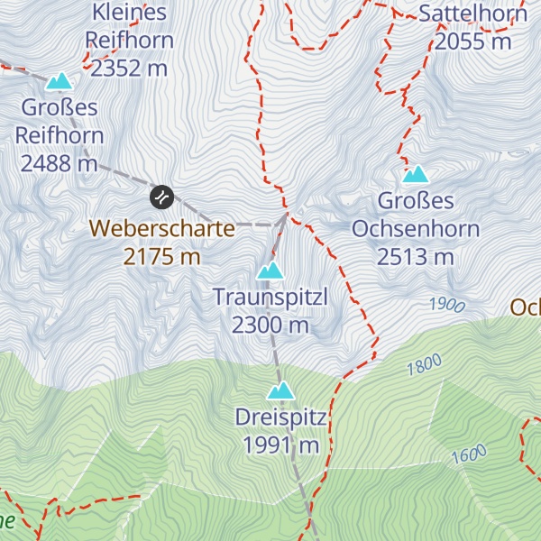 Map of Traunspitzl