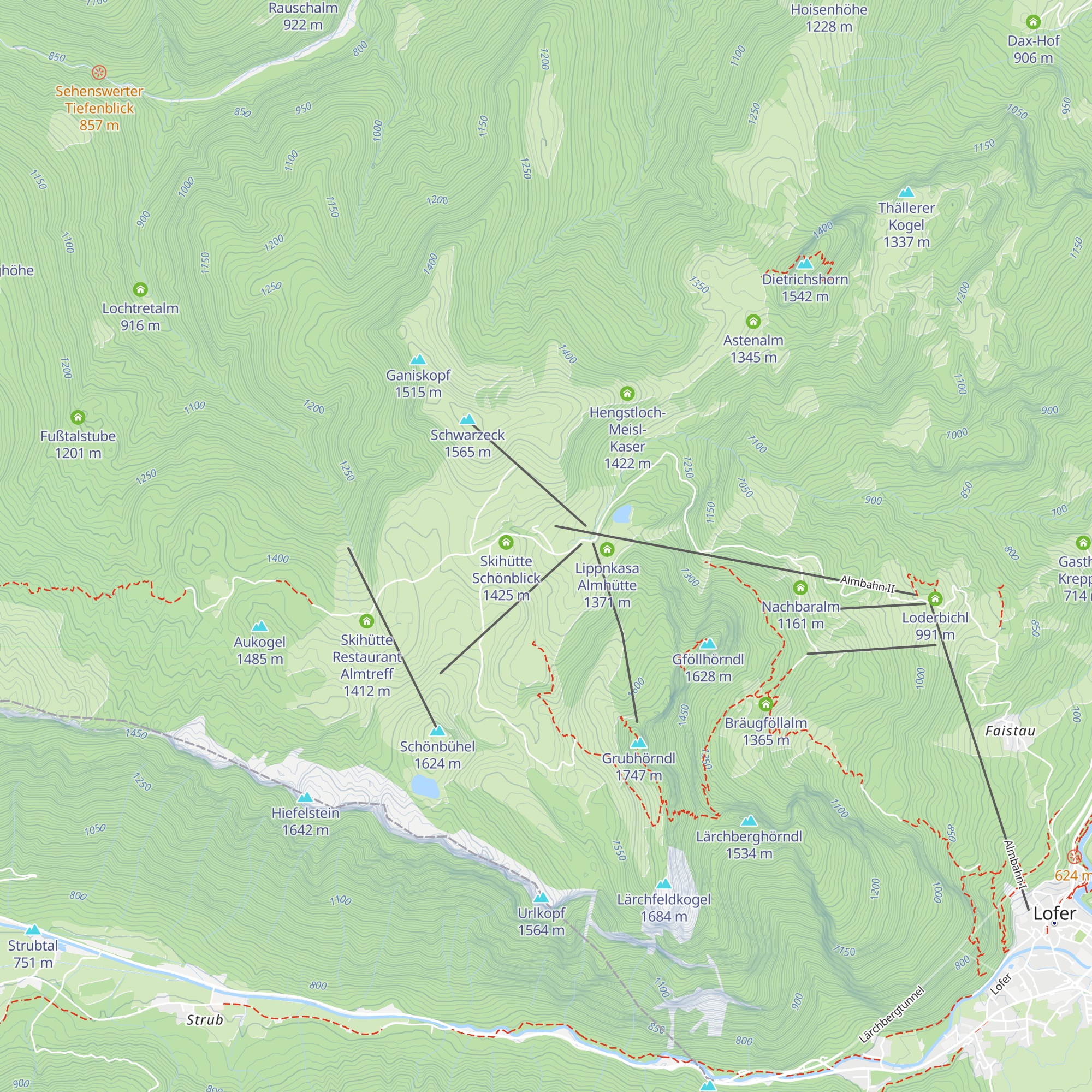 Steger Kaserei map
