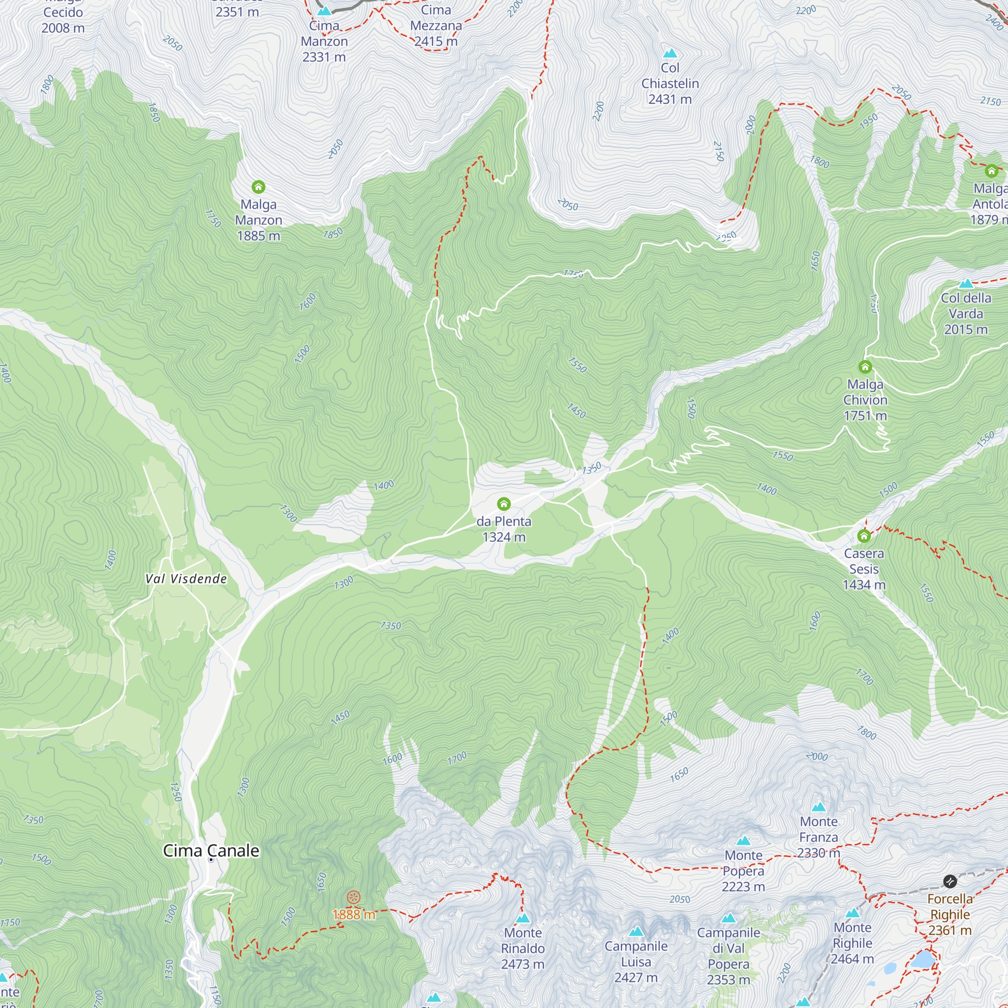 da Plenta map