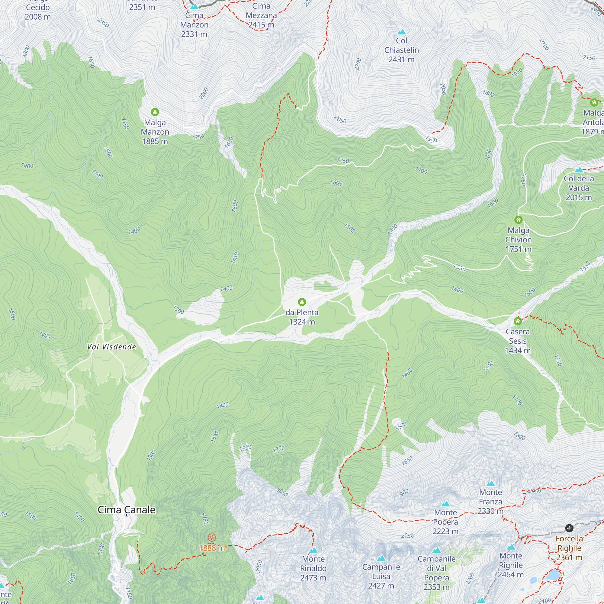 da Plenta map