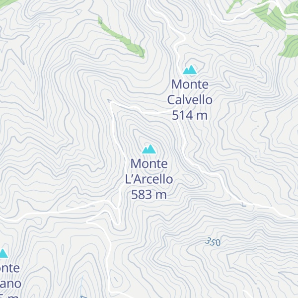 Map of Monte L’Arcello