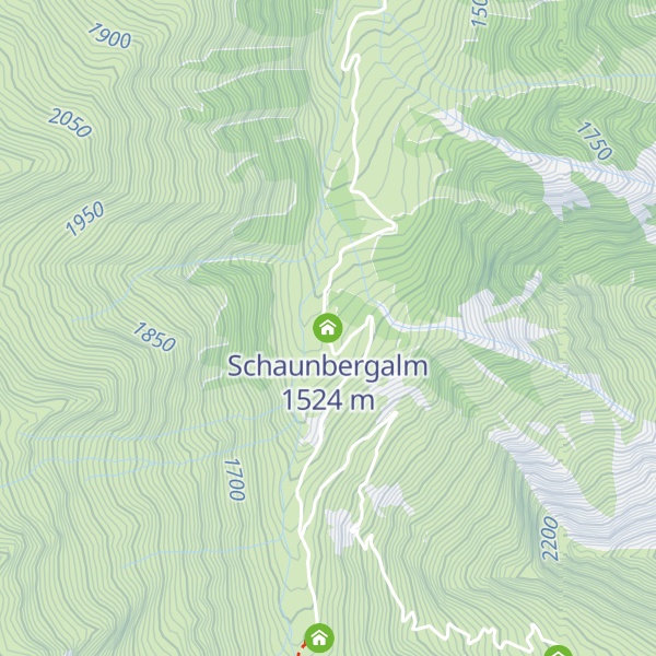Map of Schaunbergalm