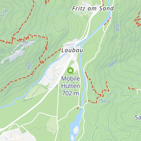 Map of Mobile Hütten