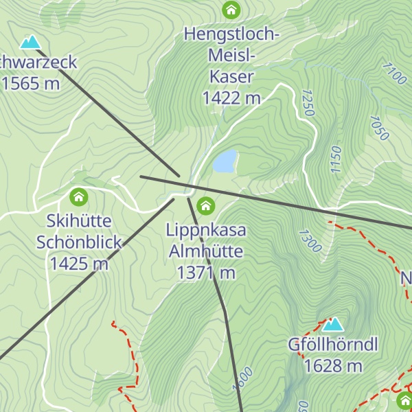 Map of Lippnkasa Almhütte