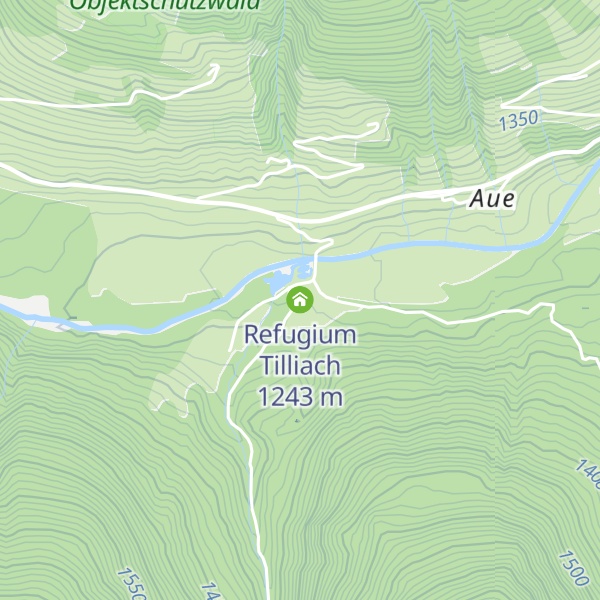 Map of Refugium Tilliach