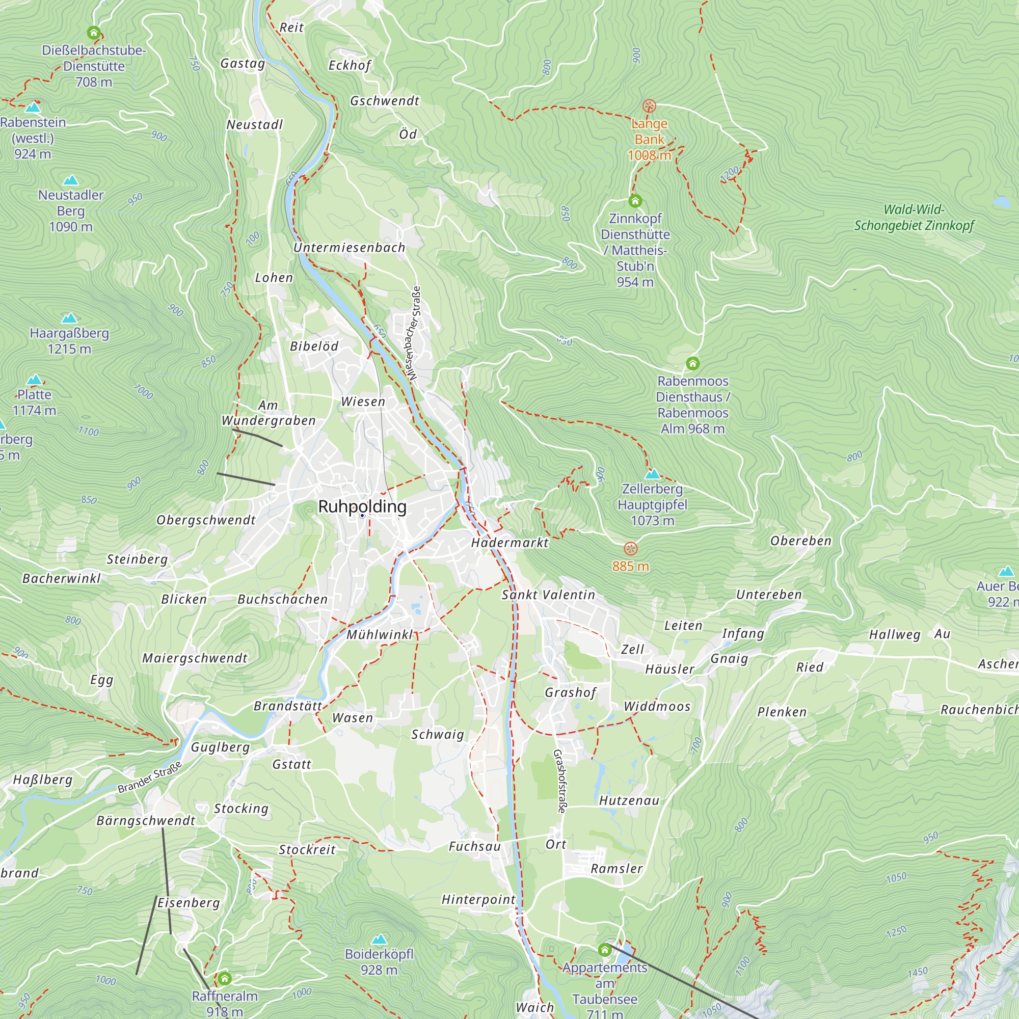 Brandler Alm map