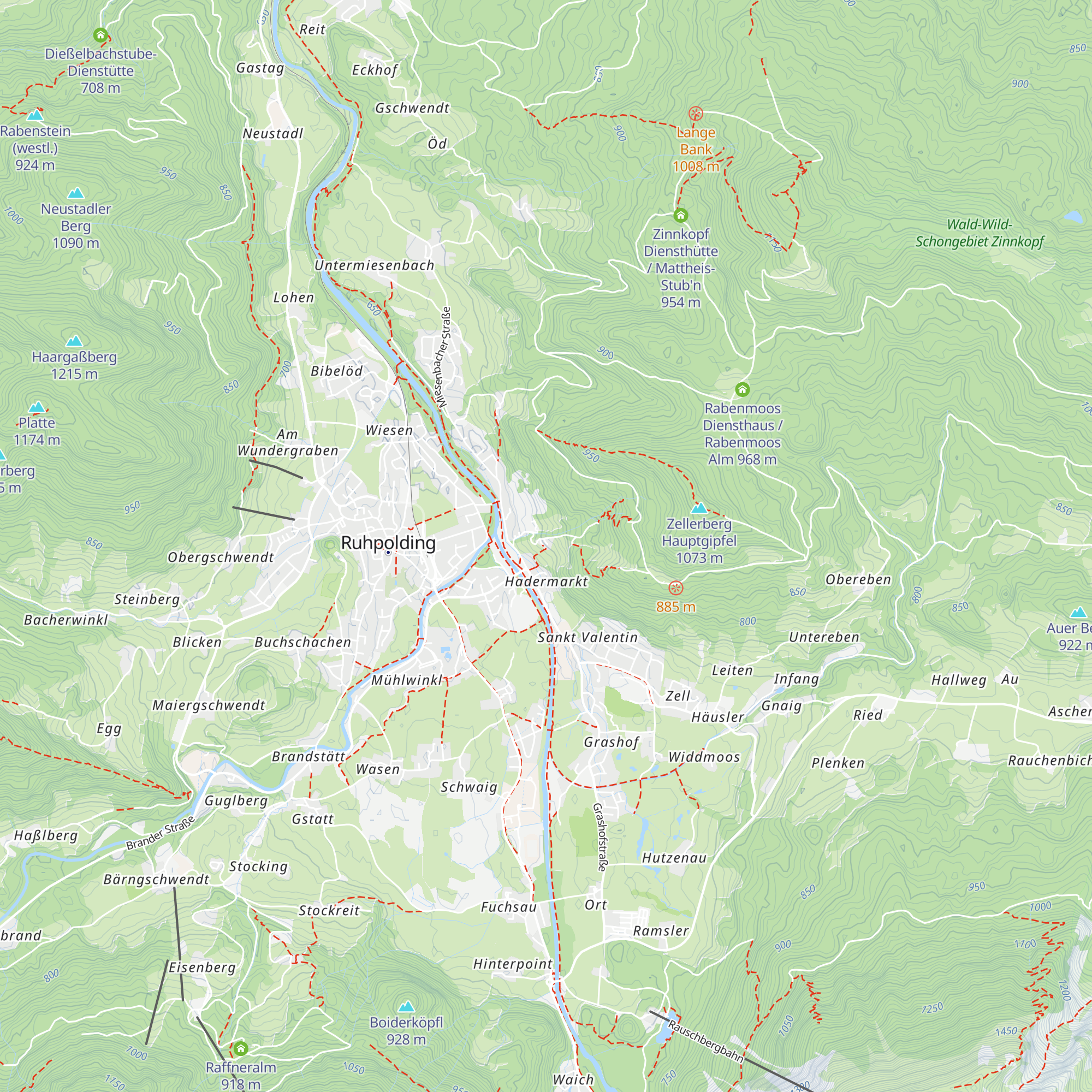 Brandler Alm map