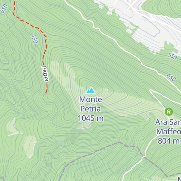 Map of Monte Petria