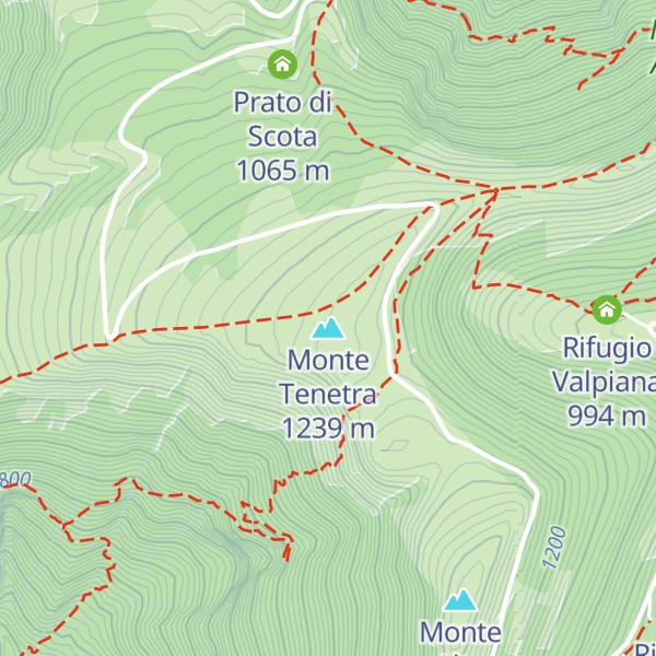Map of Monte Tenetra