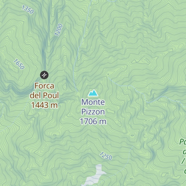 Map of Monte Pizzon