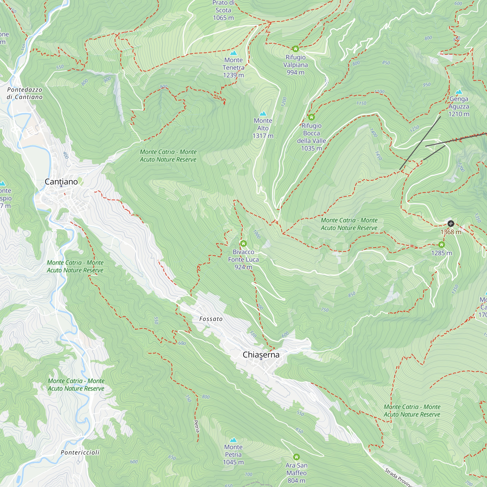Bivacco Fonte Luca map