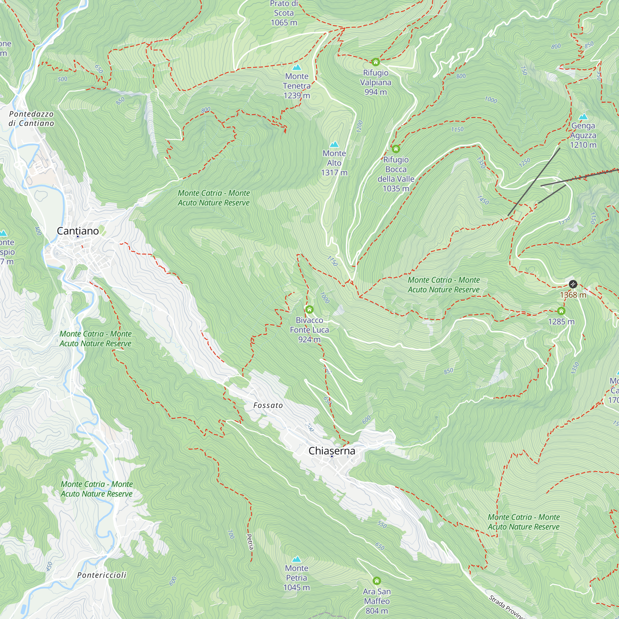 Bivacco Fonte Luca map
