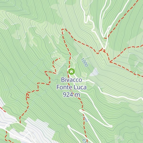 Map of Bivacco Fonte Luca