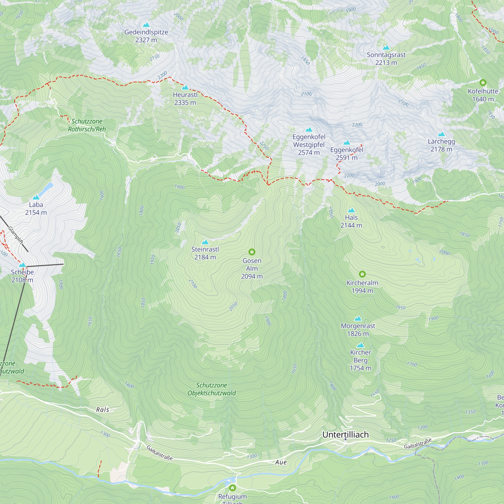 Gosen Alm map