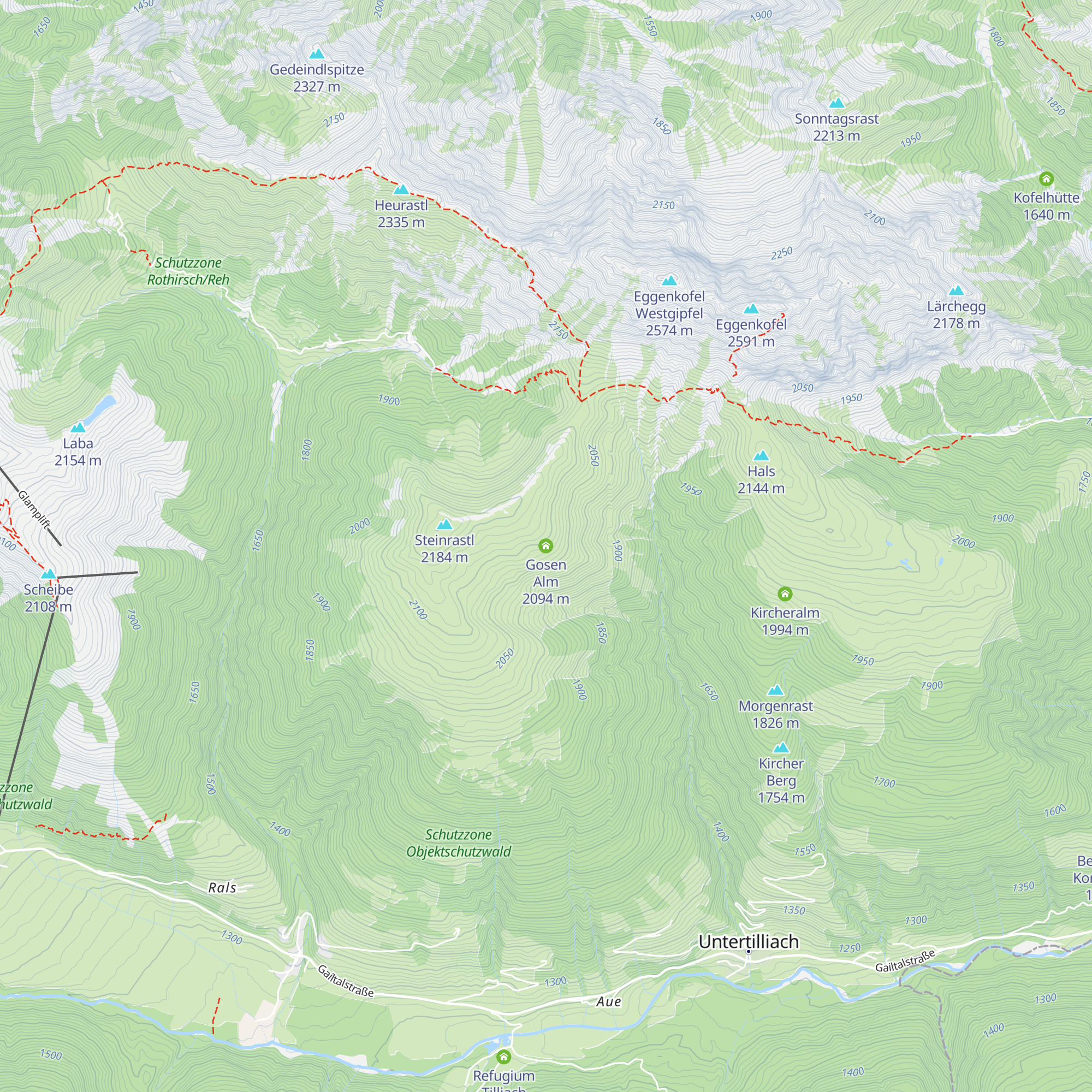 Gosen Alm map