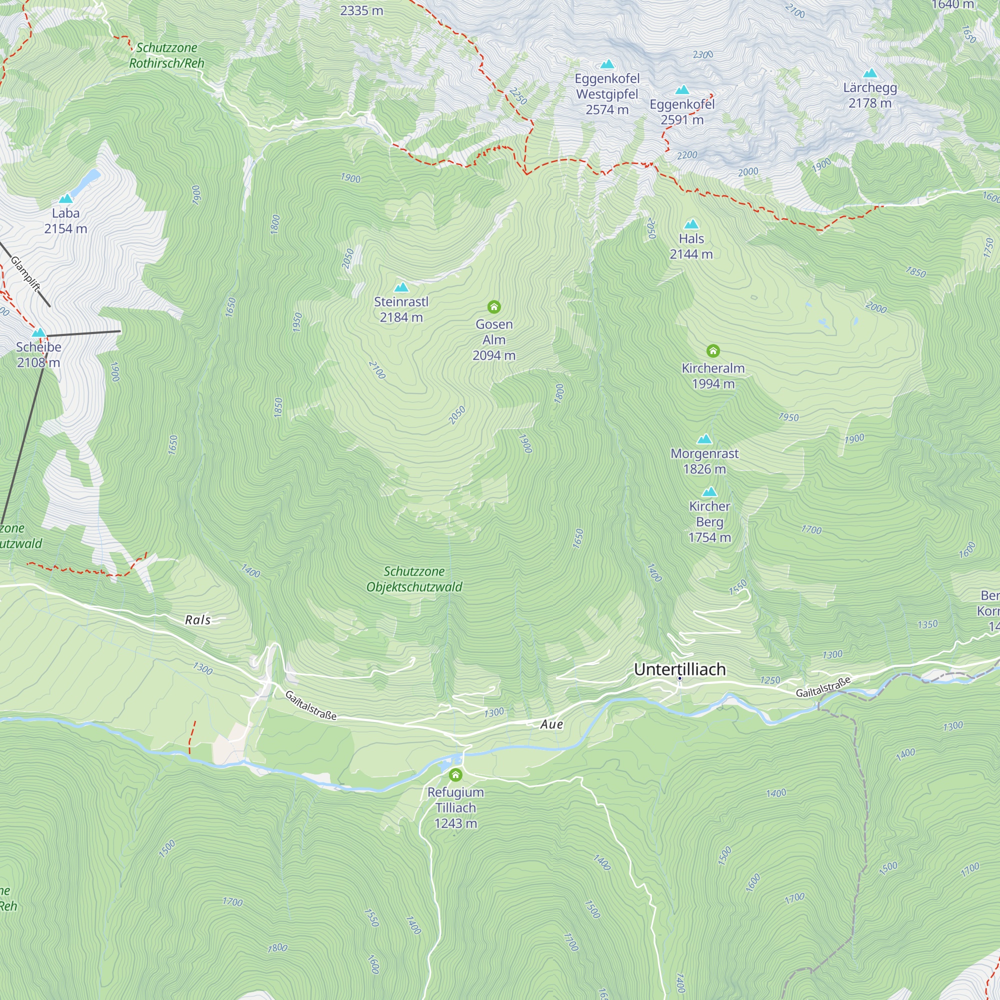 Granteberg - Stall map