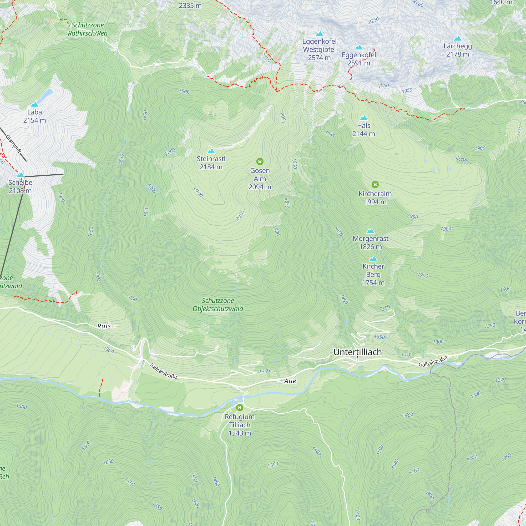 Granteberg - Stall map