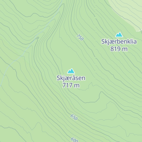Map of Skjæråsen
