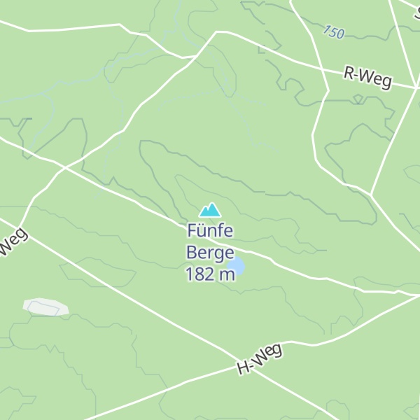 Map of Fünfe Berge