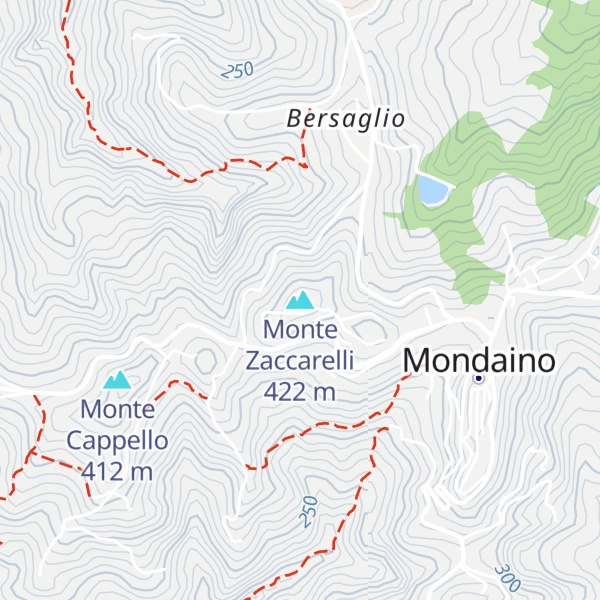 Map of Monte Zaccarelli