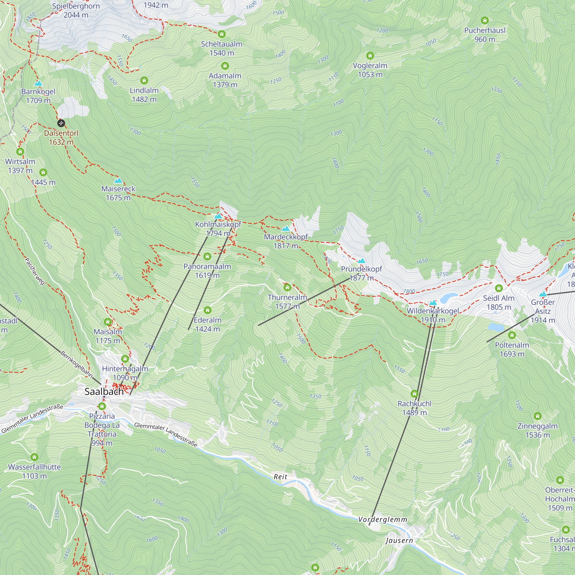 Thurneralm map