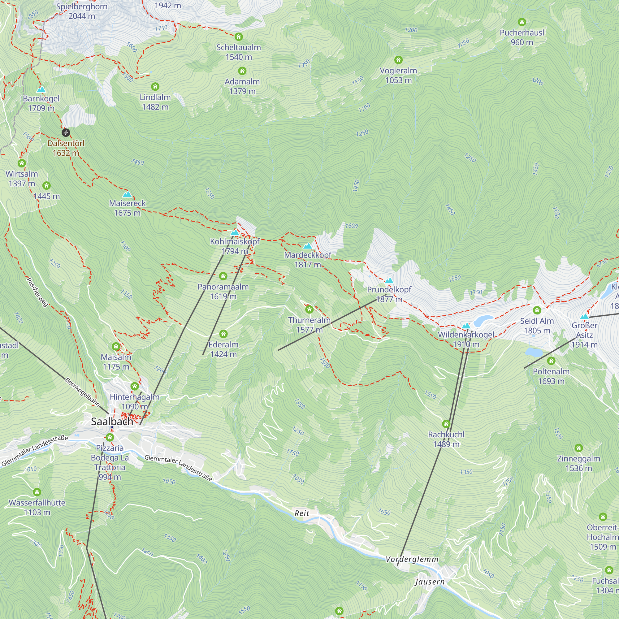 Thurneralm map