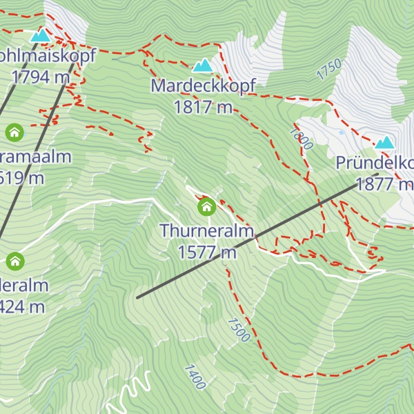 Map of Thurneralm