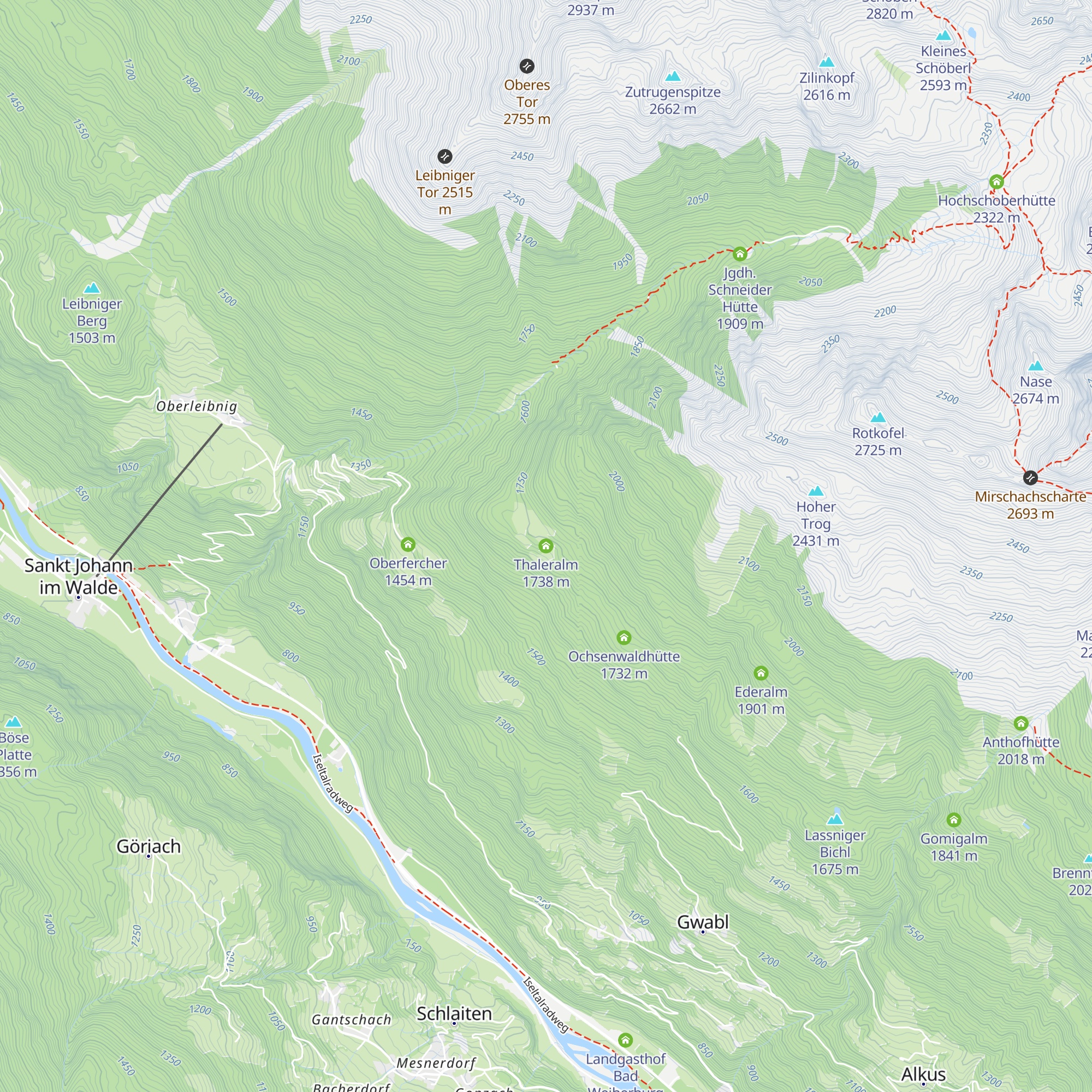 Thaleralm map