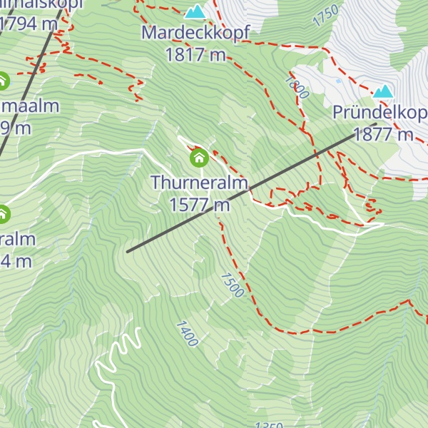 Map of Bergeralm