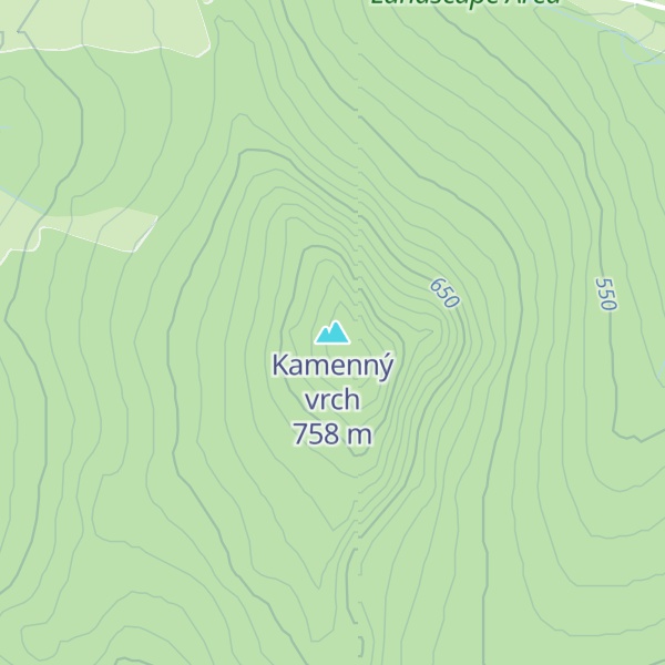 Map of Kamenný vrch