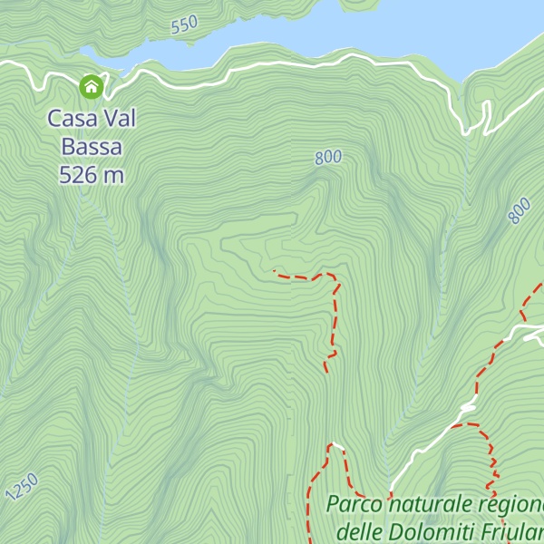 Map of Casera Chiavalot