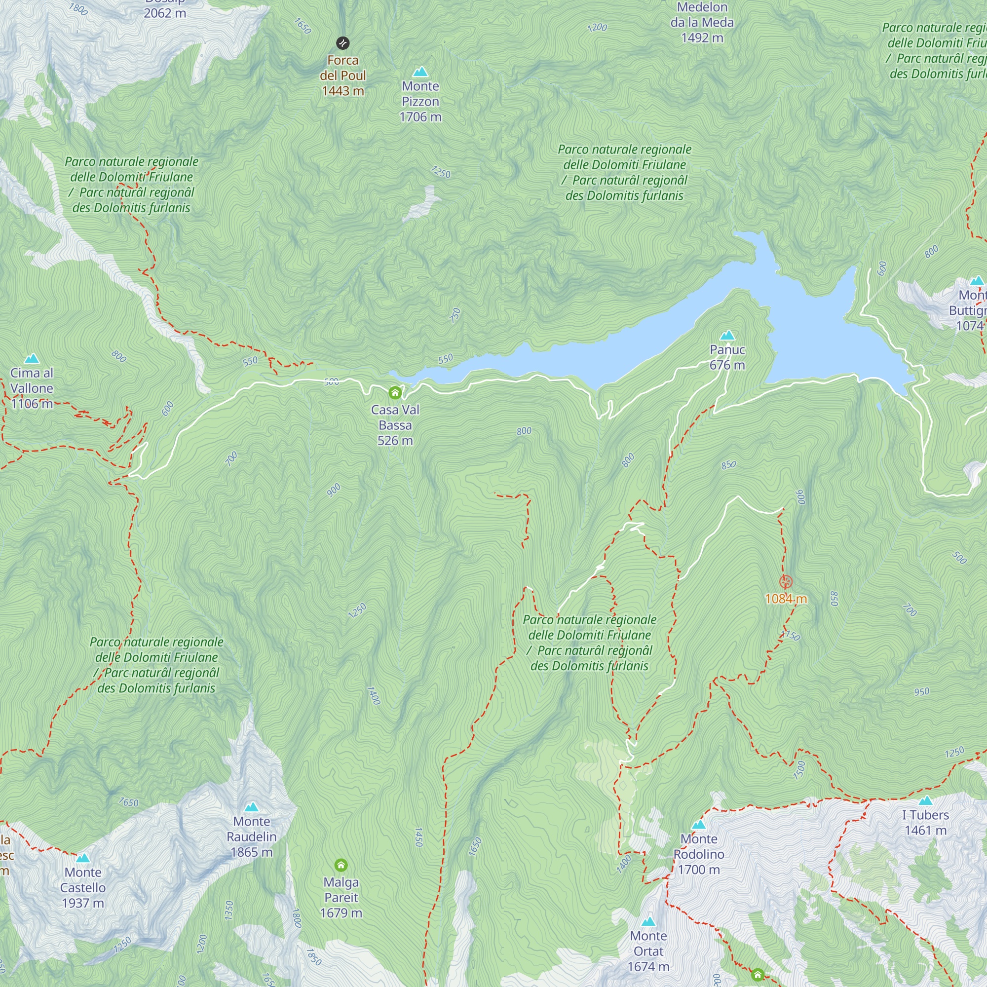 Casera Chiavalot map