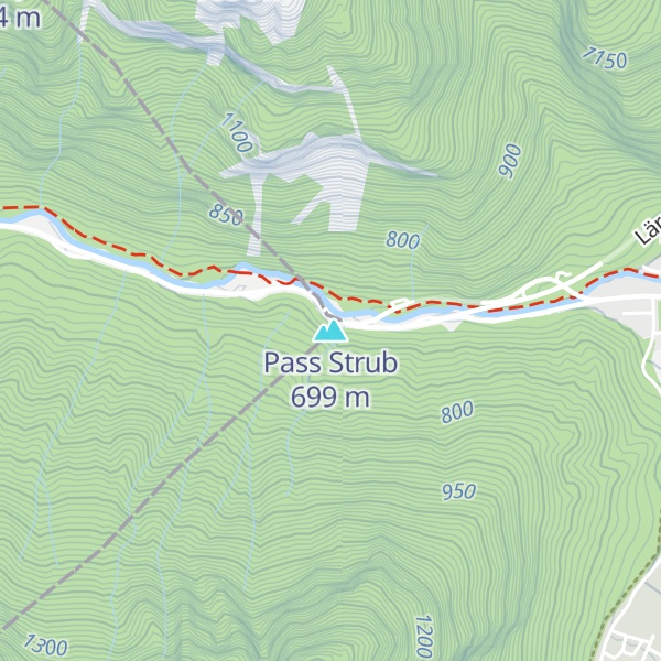 Map of Pass Strub