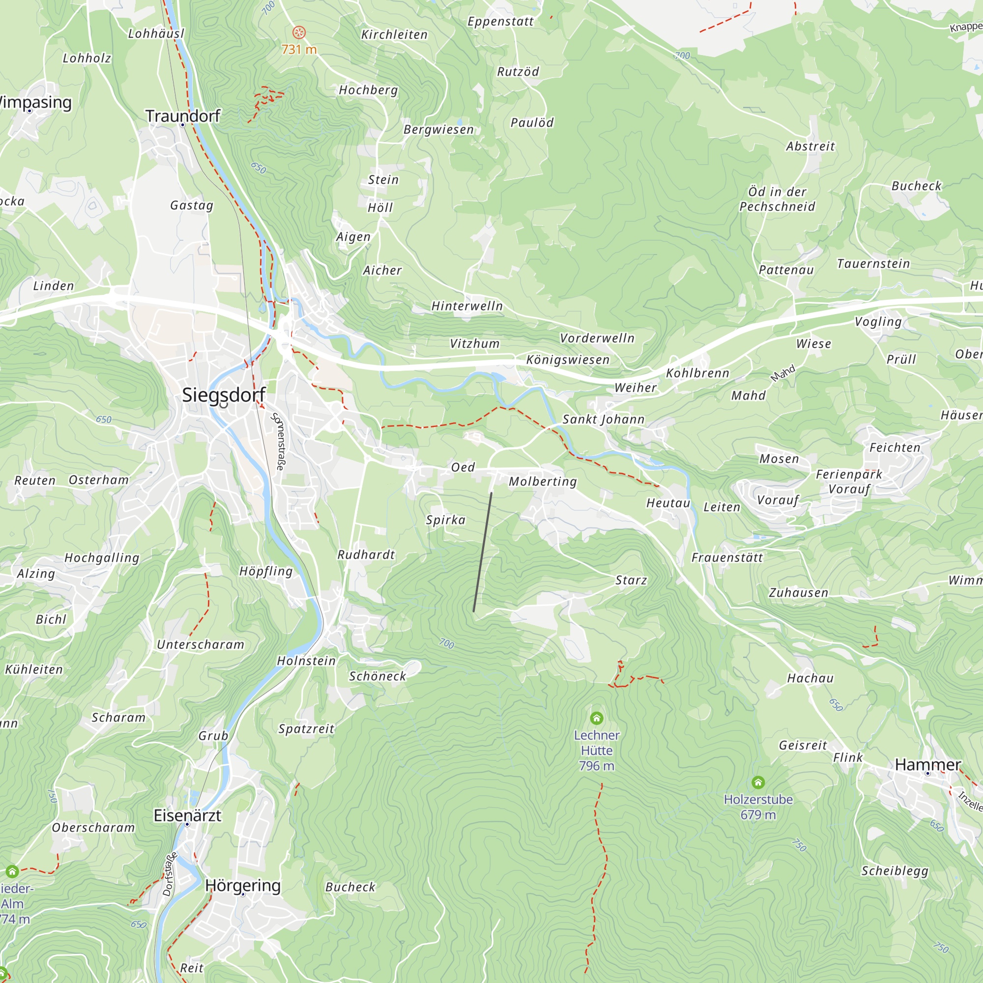 La Baita map