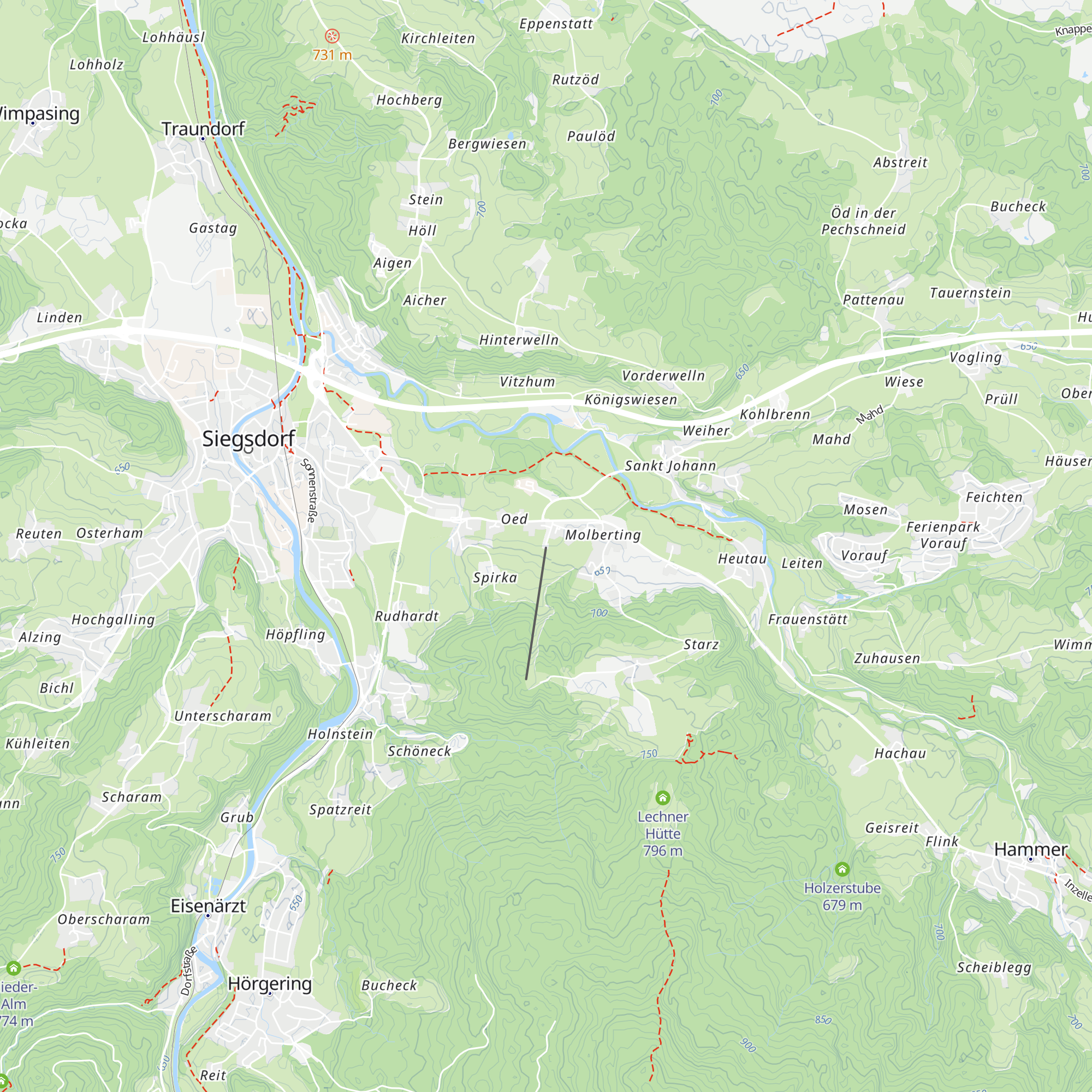 La Baita map