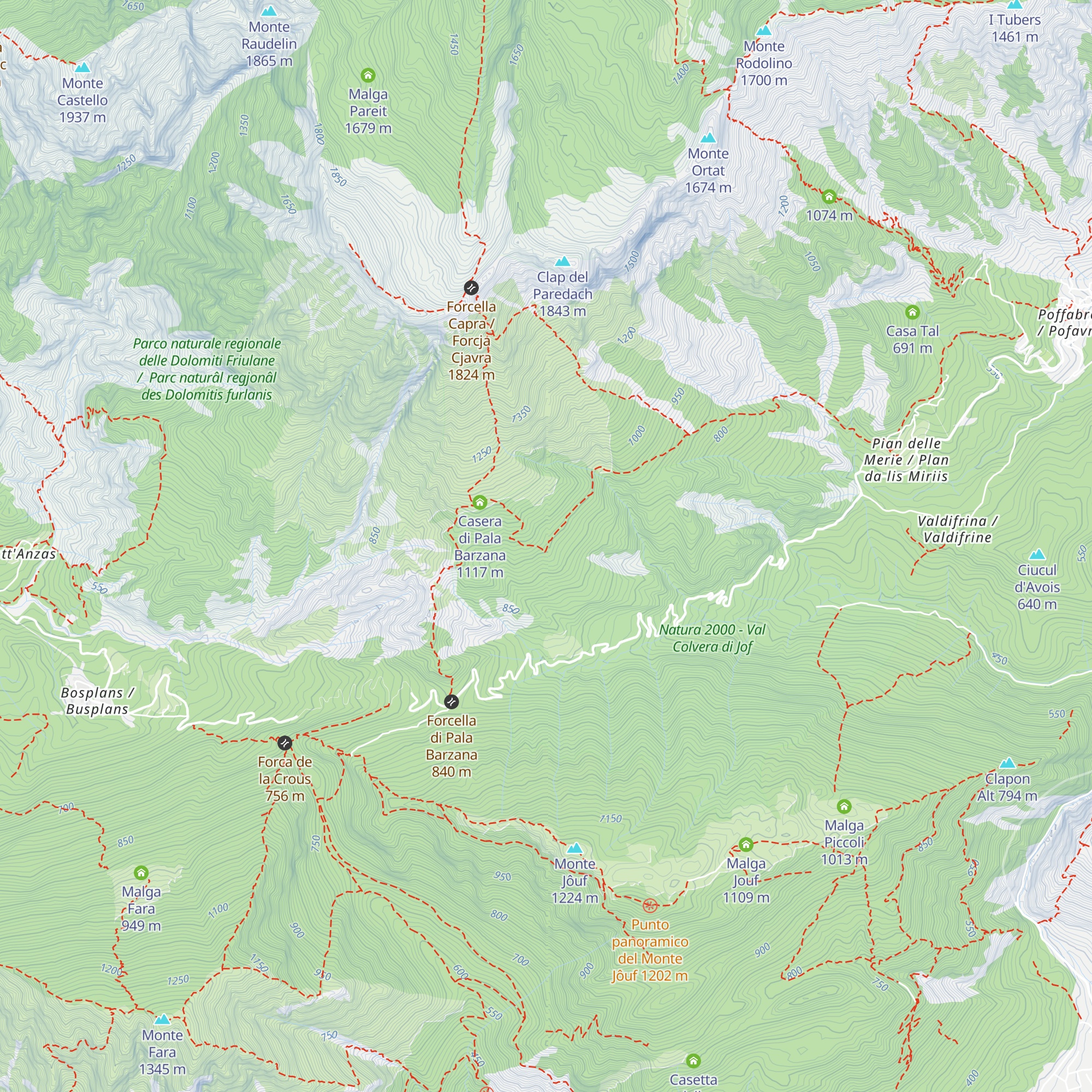 Casera dei Conti map