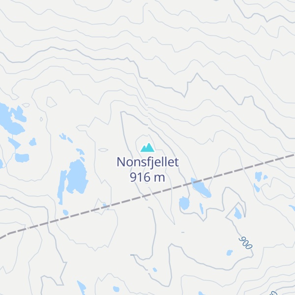 Map of Nonsfjellet