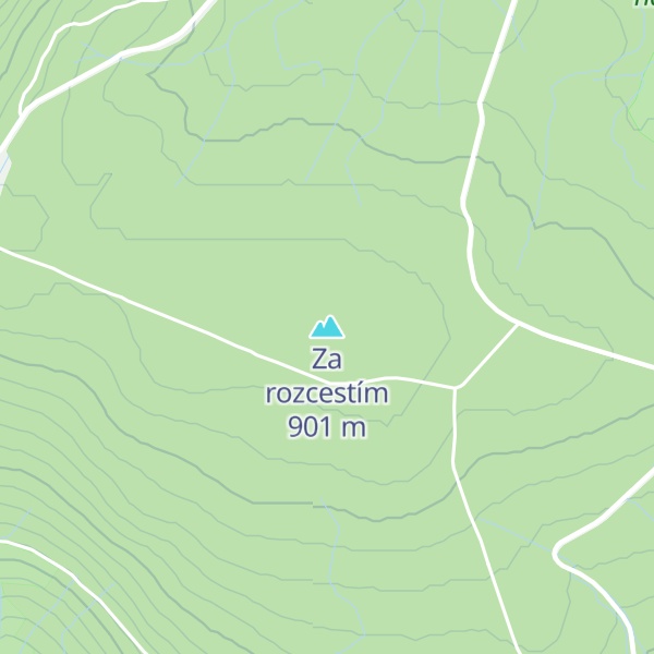 Map of Za rozcestím
