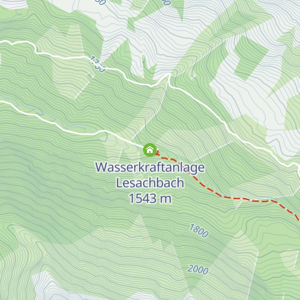 Map of Wasserkraftanlage Lesachbach