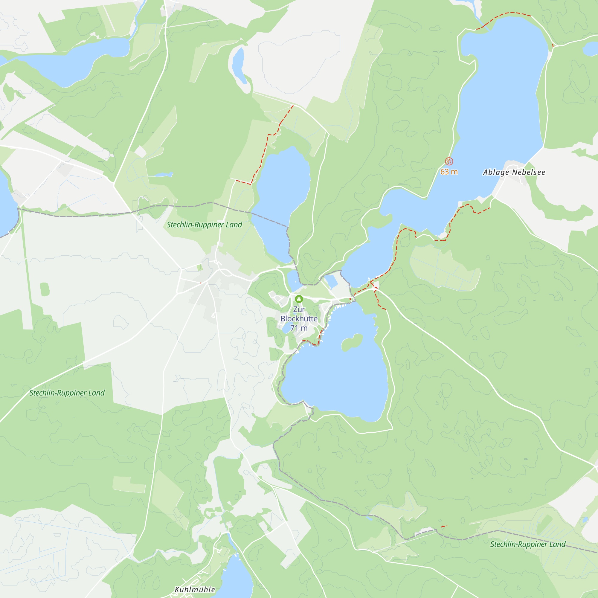 Zur Blockhütte map