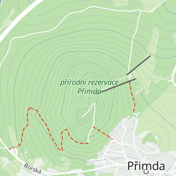 Map of Přimda